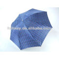 Barato paraguas de los hombres baratos Venta caliente con diseño de cheque